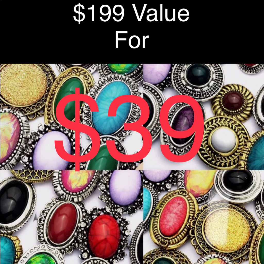 New Mystery Bundle Of Sterling Silver Rings 39$